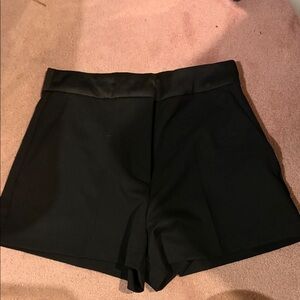 Zara High Waist Black Women's Shorts
